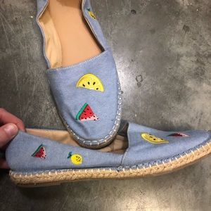 Cute canvas slip ons!